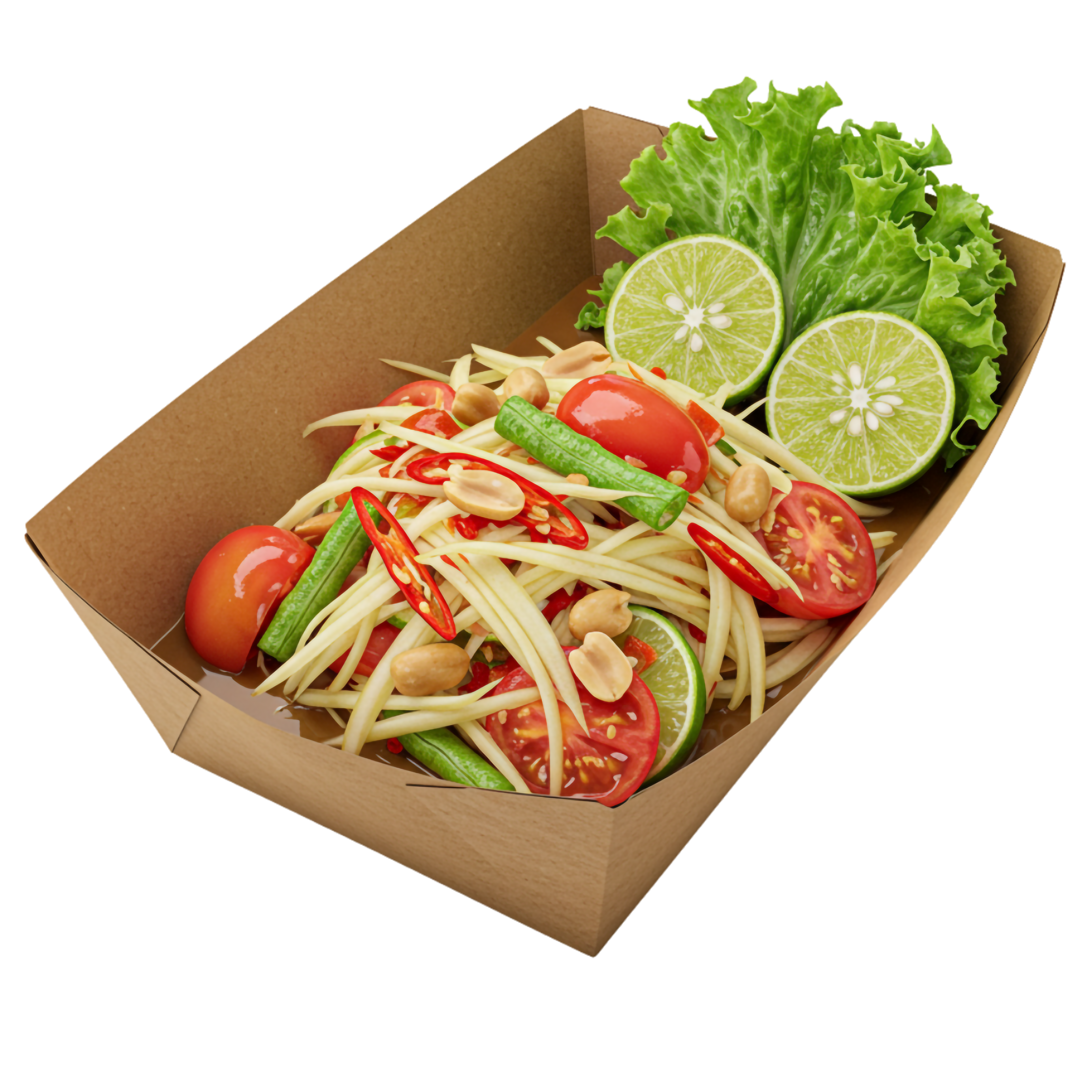 món gỏi đu đủ thái mang về.png